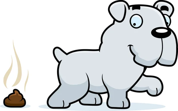 Bande dessinée Bulldog Poop — Image vectorielle