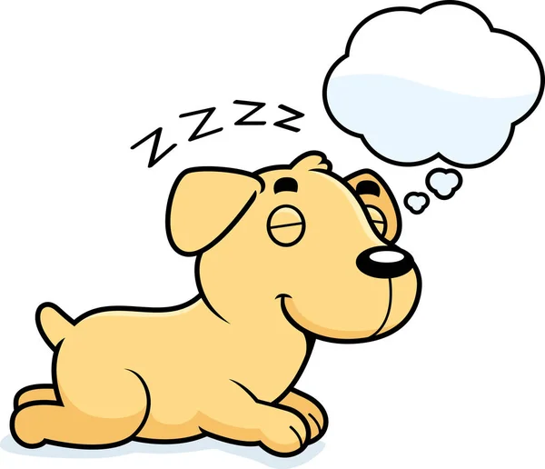 Dessin animé Labrador Dreaming — Image vectorielle