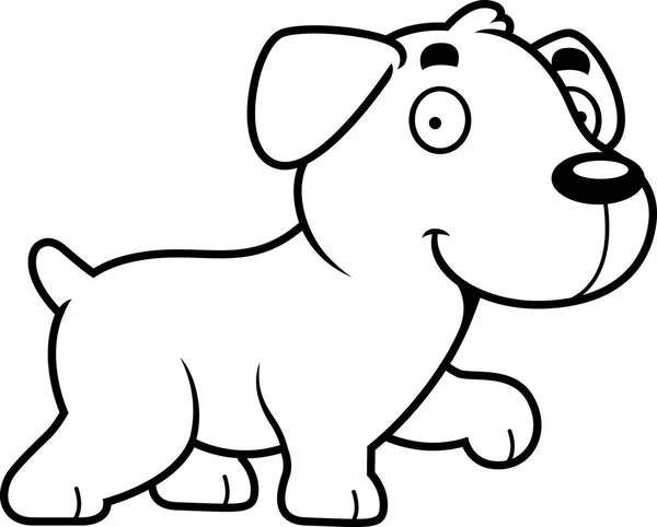 Cartoon Labrador promenader — Stock vektor