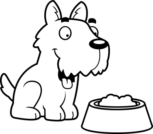 Dessin animé Scottie Food — Image vectorielle