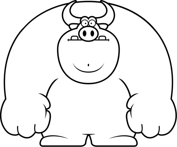 Desenhos animados Big Bull — Vetor de Stock