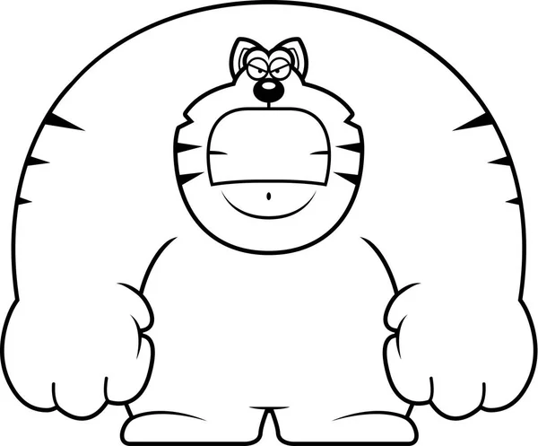 愤怒的卡通猫 — 图库矢量图片