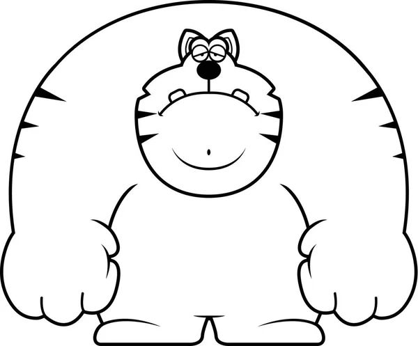 Сумно мультфільму кіт — стоковий вектор