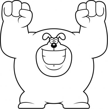 Kutlama karikatür köpek