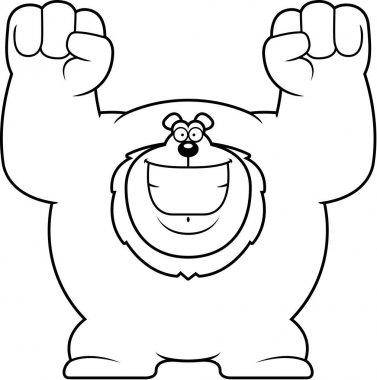 Çizgi film aslan kutluyor