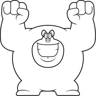 Çizgi film domuz kutluyor