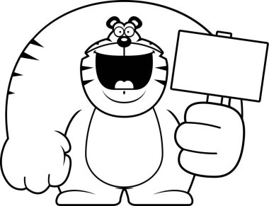 Çizgi film Tiger işaret