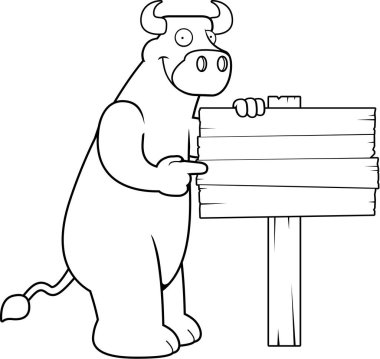 Çizgi film boğa işareti