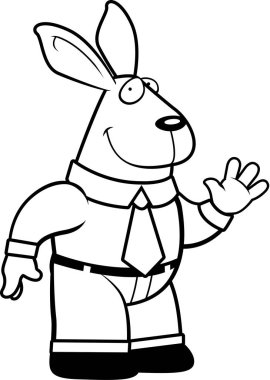 Karikatür tavşan işadamı
