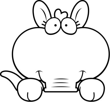 Çizgi film Aardvark bakmak