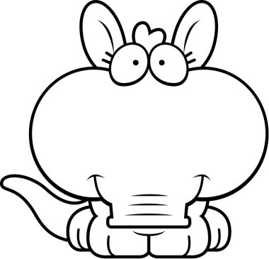 Çizgi film Aardvark gülümseyen