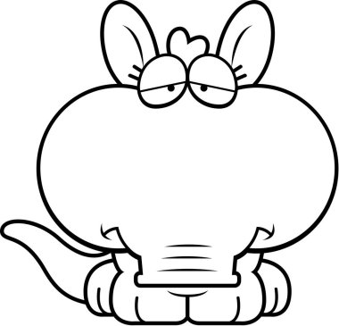 Çizgi film üzgün yaban domuzu