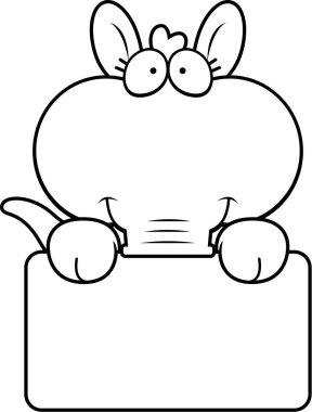 Çizgi film Aardvark işareti