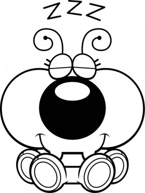 Çizgi film karınca uyuklayan