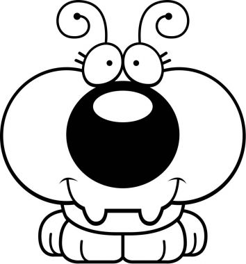 Çizgi film karınca gülümseyen