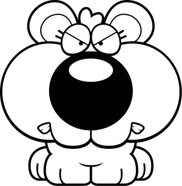 Çizgi film ayı yavrusu kızgın