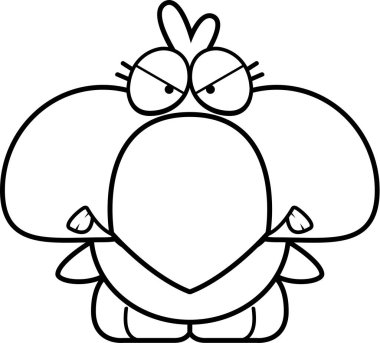 Çizgi film kızgın mavi kuş