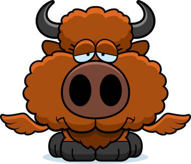 Çizgi film üzgün baharatlı tavuk kanadı