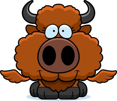 Çizgi film Buffalo Wings gülümseyen