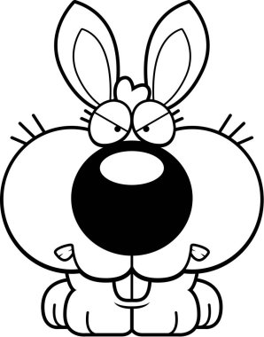 Çizgi film Bunny kızgın