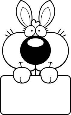 Çizgi film Bunny tavşan işareti