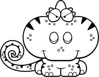 Çizgi film kurnaz bukalemun