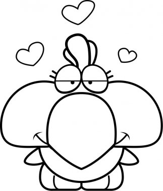 Çizgi film tavuk aşk