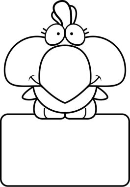 Çizgi film tavuk işareti