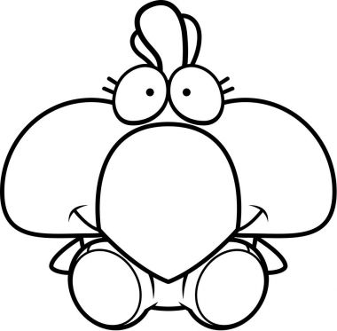 Çizgi film tavuk oturma