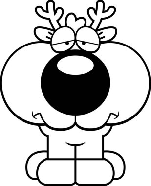 Çizgi film üzgün geyik