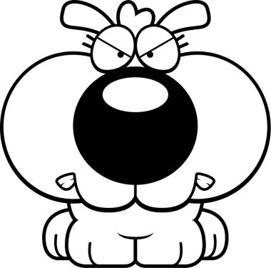 Çizgi film köpek yavrusu kızgın