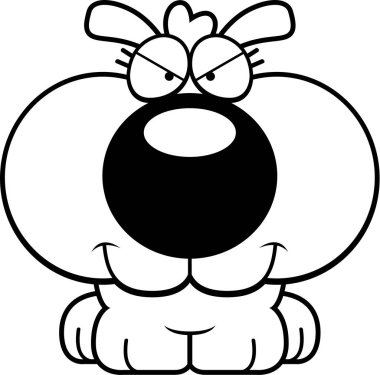 Karikatür kurnaz köpek yavrusu köpek