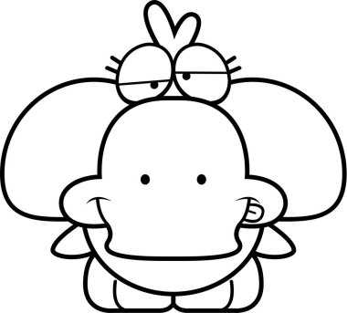 Çizgi film şapşal ördek yavrusu