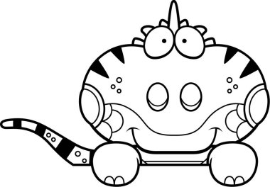 Çizgi film Iguana bakmak