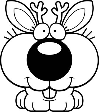 Çizgi film Jackalope gülümseyen