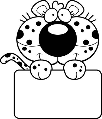 Çizgi film leopar işareti