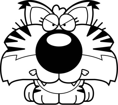 Çizgi film Lynx kızgın