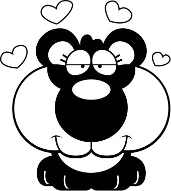 Çizgi film Panda yavrusu aşk