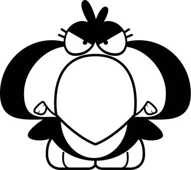 Çizgi film kızgın penguen