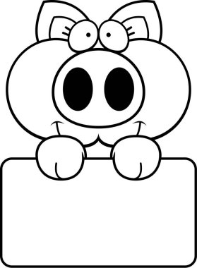 Çizgi film domuz işareti