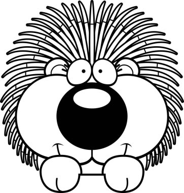 Çizgi film kirpi bakmak