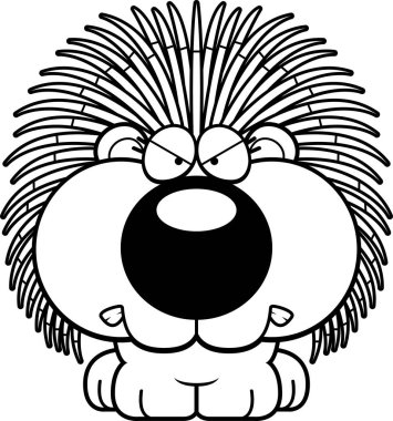 Çizgi film kirpi kızgın