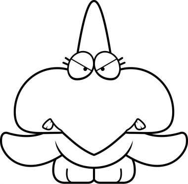 Çizgi film kızgın Pterodactyl