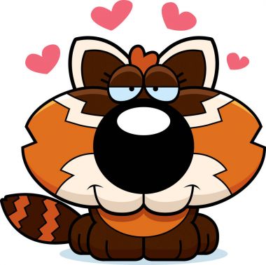 Çizgi film Red Panda aşk