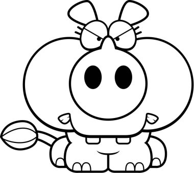 Çizgi film kızgın gergedan