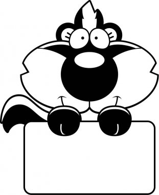 Çizgi film kokarca işareti