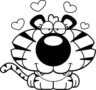 Çizgi film kaplan yavrusu aşk