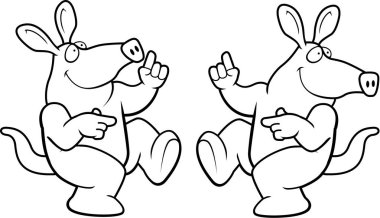 Çizgi film Aardvark dans