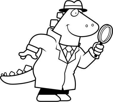 Çizgi film dinozor Dedektif