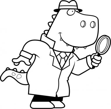 Çizgi film dinozor Dedektif